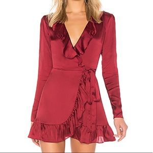 Lovers + Friends | Flynn Mini Dress In Cabernet